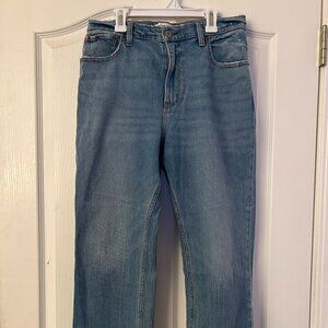 abercrombie "the ankle straight ultra high rise" jean